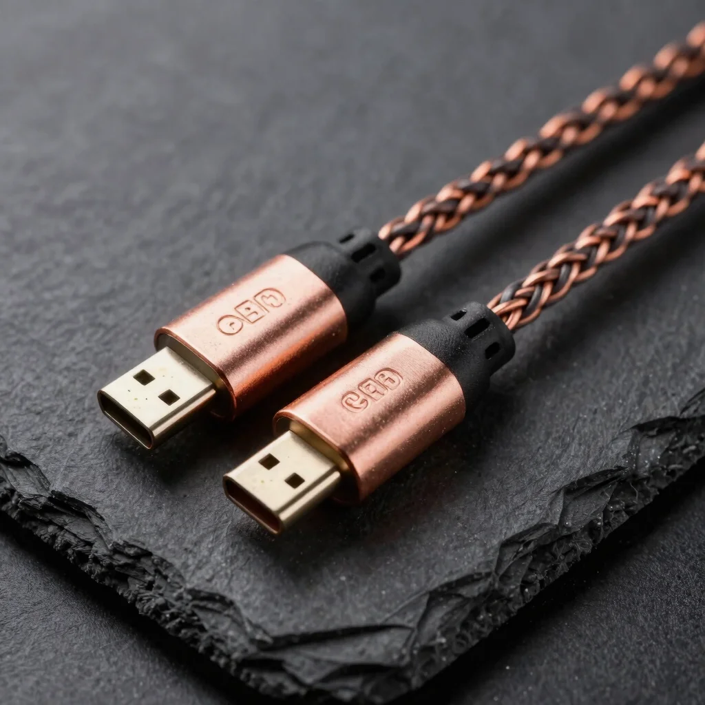 Flux Shielded USB-C to USB-B DAC Cable